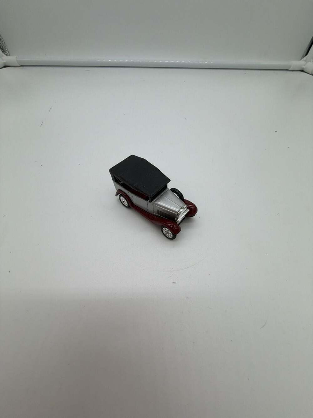 Vintage 1974 Tomica No. 60 Datsun Silver and Maroon Red Diecast Car